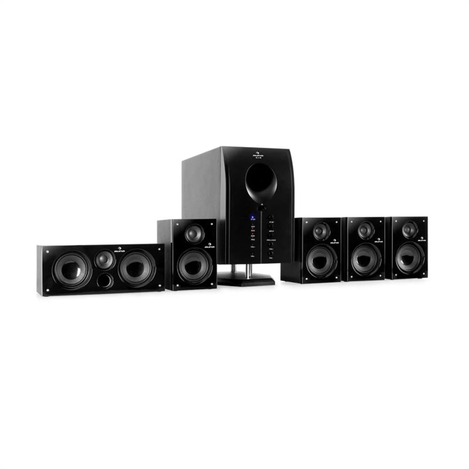 Areal 525 BK 5.1 Aktives Surround Boxen Lautsprecher Set 125 Watt RMS 1 Areal 525 BK 5.1 Aktives Surround Boxen Lautsprecher Set 125 Watt RMS