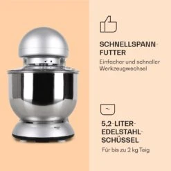 Bella Küchenmaschine 2000 W / 2,7 PS 5 Ltr Edelstahl BPA-frei -Einrichtungsgeschäft 10005314 de 0005 logo
