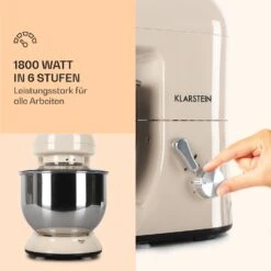 Bella Küchenmaschine 2000 W / 2,7 PS 5 Ltr Edelstahl BPA-frei -Einrichtungsgeschäft 10008232 de 0003 logo