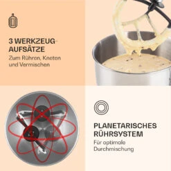 Bella Küchenmaschine 2000 W / 2,7 PS 5 Ltr Edelstahl BPA-frei -Einrichtungsgeschäft 10008232 de 0004 logo