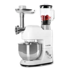 Lucia Küchenmaschine 3-in-1 2000 W / 2,7 PS 5 Ltr Edelstahl BPA-frei