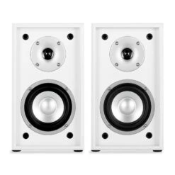 Linie-300-SF-WH Regal-Lautsprecher 70W RMS Passiv Paar Weiß-Schwarz -Einrichtungsgeschäft 10008961 yy 0004 titel Auna Linie 300 SF wh Regal Lautsprecher