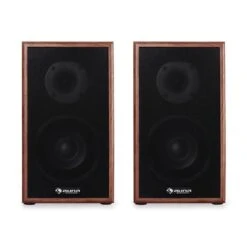 Linie-300-SF-WN Regal-Lautsprecher 70W RMS Passiv Paar Walnuss 10 Linie-300-SF-WN Regal-Lautsprecher 70W RMS Passiv Paar Walnuss -Einrichtungsgeschäft 10008963 yy 0004 front Auna Linie 300 SF WN Regal Lautsprecher