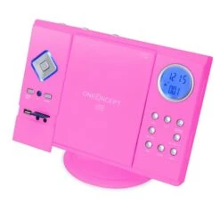 V-12 Stereoanlage USB SD CD MP3 AUX UKW Pink -Einrichtungsgeschäft 10009511 yy 0004 titel micro system player v329
