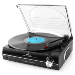 928 Plattenspieler Integrierte Lautsprecher 33 45 RPM -Einrichtungsgeschäft 10015399 yy 0007 titel Auna 928 BK Plattenspieler