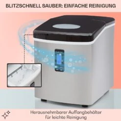 Mr. Black-Frost Eismaschine 150W Edelstahl Schwarz 15kg -Einrichtungsgeschäft 10020109 de 0005 usp