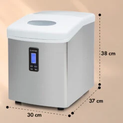 Mr. Silver-Frost Eismaschine 150W Edelstahl Weiß 15kg 13 Mr. Silver-Frost Eismaschine 150W Edelstahl Weiß 15kg -Einrichtungsgeschäft 10020110 yy 0011 dimensions