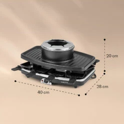 Entrecote 2-in-1 Raclettegrill & Fondue Naturstein 1100W 8 Personen 11 Entrecote 2-in-1 Raclettegrill & Fondue Naturstein 1100W 8 Personen -Einrichtungsgeschäft 10022268 yy 0006 logo