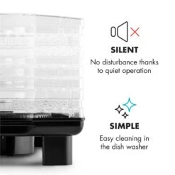 Bananarama Dörrautomat Schwarz 550W Trockner Dehydrator 6 Etagen -Einrichtungsgeschäft 10027831 yy 0006 logo Klarstein Bananarama Doerrautomat schwarz reedit