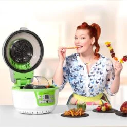 VitAir Turbo Heißluftfritteuse Grün-weiß 1400W Grillen Backen 9l 13 VitAir Turbo Heißluftfritteuse Grün-weiß 1400W Grillen Backen 9l -Einrichtungsgeschäft 10028288 yy 0003 titel enie klarstein vitair heissluft frieteuse