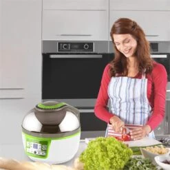 VitAir Turbo Heißluftfritteuse Grün-weiß 1400W Grillen Backen 9l 14 VitAir Turbo Heißluftfritteuse Grün-weiß 1400W Grillen Backen 9l -Einrichtungsgeschäft 10028288 yy 0004 ambient klarstein vitair heissluft frieteuse