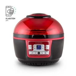VitAir Turbo Heißluftfritteuse Rot-schwarz 1400W Grillen Backen 9l 14 VitAir Turbo Heißluftfritteuse Rot-schwarz 1400W Grillen Backen 9l -Einrichtungsgeschäft 10028289 yy 0004 logo Klarstein VitAir Heissluftfritteuse V2 rot schwarz