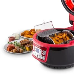 VitAir Turbo Heißluftfritteuse Rot-schwarz 1400W Grillen Backen 9l 19 VitAir Turbo Heißluftfritteuse Rot-schwarz 1400W Grillen Backen 9l -Einrichtungsgeschäft 10028289 yy 0009 ambient 03 Klarstein VitAir Heissluftfritteuse