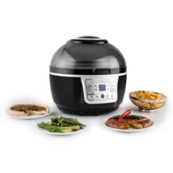 VitAir Turbo Heißluftfritteuse Grau-schwarz 1400W Grillen Backen 9l -Einrichtungsgeschäft 10028290 yy 0003 ambient klarstein vitair heissluft frieteuse