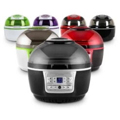 VitAir Turbo Heißluftfritteuse Grau-schwarz 1400W Grillen Backen 9l -Einrichtungsgeschäft 10028290 yy 0012 variant