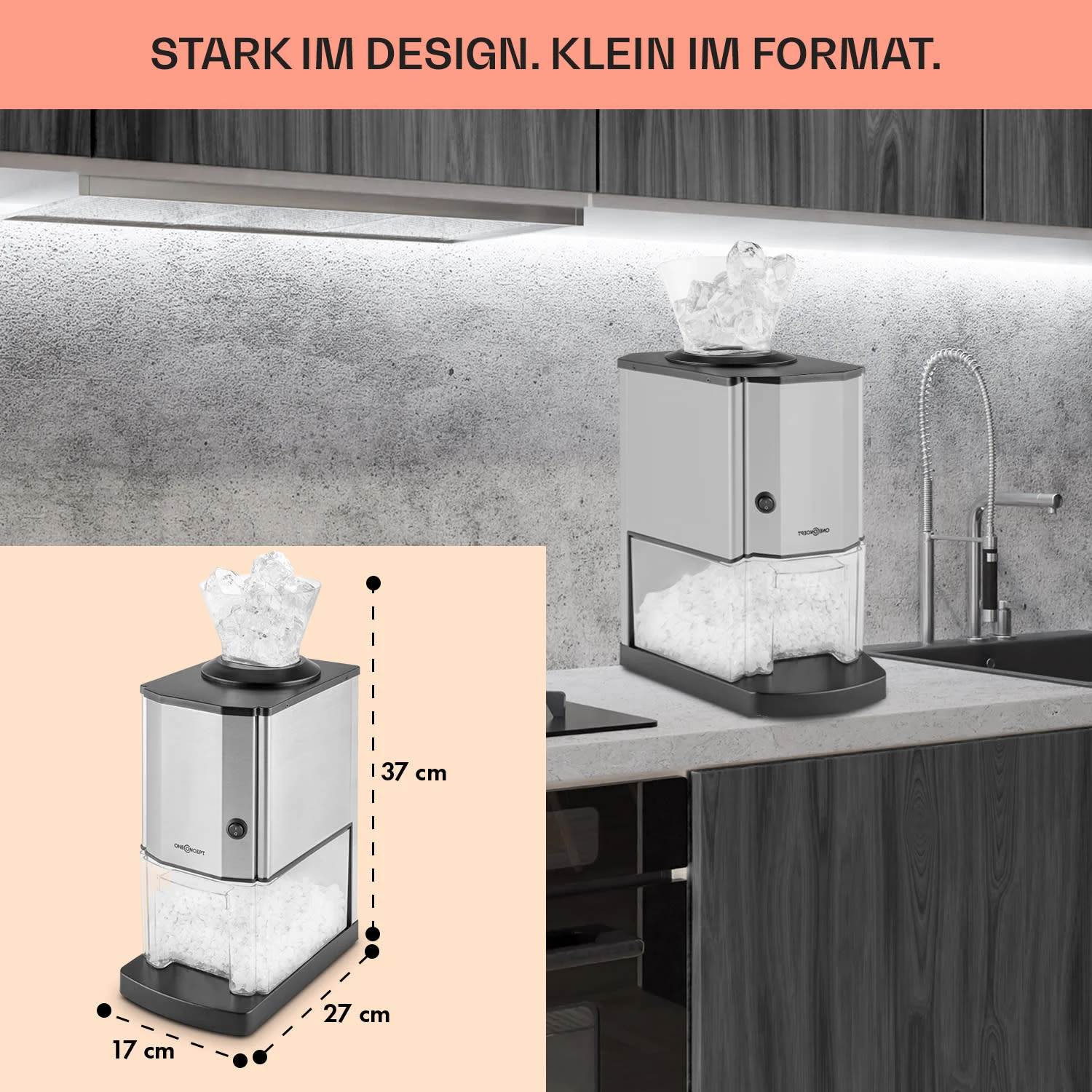 Icebreaker Ice Crusher 15kg/h 3,5Liter Eisbehälter Edelstahl 6 Icebreaker Ice Crusher 15kg/h 3,5Liter Eisbehälter Edelstahl – Bild 6