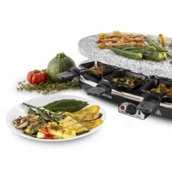 Steaklette Raclettegrill 1500 W Granit-Natursteinplatte 8 Personen 11 Steaklette Raclettegrill 1500 W Granit-Natursteinplatte 8 Personen -Einrichtungsgeschäft 10028449 yy 0005 titel Klarstein Steaklette Raclette Natursteingrill