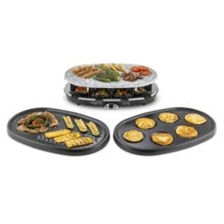 All-U-Can-Grill Raclette 4-in-1 Pancake Crêpes Steinplatte 8 Personen -Einrichtungsgeschäft 10028450 yy 0004 titel Klarstein All U Can Grill Raclettegrill 4in1