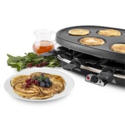 All-U-Can-Grill Raclette 4-in-1 Pancake Crêpes Steinplatte 8 Personen -Einrichtungsgeschäft 10028450 yy 0009 titel Klarstein All U Can Grill Raclettegrill 4in1