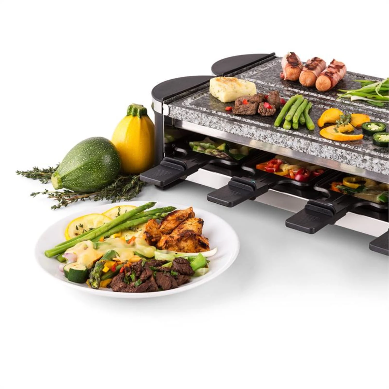 Tenderloin 100 Raclette-Grill 1200 W (2x600W) 8 Personen 2x Naturstein 6 Tenderloin 100 Raclette-Grill 1200 W (2x600W) 8 Personen 2x Naturstein – Bild 6