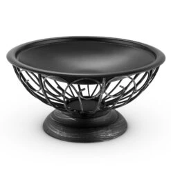 Tulip Feuerschale Ø75cmGrill Feuerstelle Funkenschutz Stahl Brüniert -Einrichtungsgeschäft 10028582 yy 0004 detail 04 Blumfeldt Tulip Feuerschale 75cm Grill