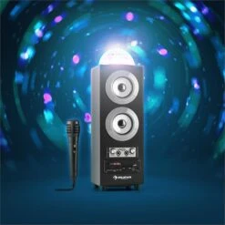 DiscoStar Portabler 2.1-Bluetooth-Lautsprecher USB Akku LED Mikro -Einrichtungsgeschäft 10028850 yy 0003 ambient auna DiscoStar Silver Bluetooth Lautsprecher reedit v2
