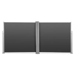 Bari Doppio 616 Doppel-Seitenmarkise 6x1,6m Aluminium Anthrazit -Einrichtungsgeschäft 10029125 yy 0003 front Blumfeldt Bari Doppio Doppelseitenmarkise 6x160cm