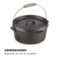 Hotrod 85 Dutch Oven BBQ-Topf 9 Qt / 8,5 Liter Gusseisen Schwarz -Einrichtungsgeschäft 10029167 de 0008 logo