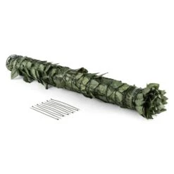 Fency Dark Leaf Sichtschutzzaun Windschutz 300x100 Cm Dunkelgrün Mix -Einrichtungsgeschäft 10029248 yy 0006 titel Blumfeldt Fency Dark Leaf Sichtschutz