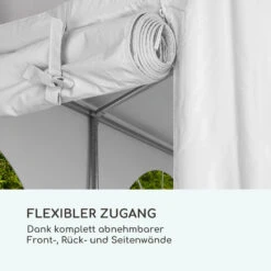 Sommerfest 4x6m 500 G/m² Partyzelt Festzelt PVC Wasserdicht Feuerfest -Einrichtungsgeschäft 10029435 de 0007 logo