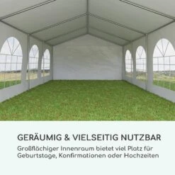 Sommerfest 4x8m 500 G/m² Partyzelt Festzelt PVC Wasserdicht Verzinkt -Einrichtungsgeschäft 10029436 de 0003 logo