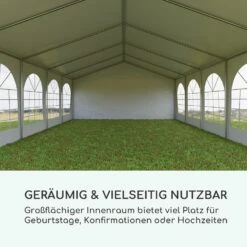 Sommerfest 5x10m 500 G/m² Partyzelt Festzelt PVC Wasserdicht Verzinkt -Einrichtungsgeschäft 10029441 de 0003 logo