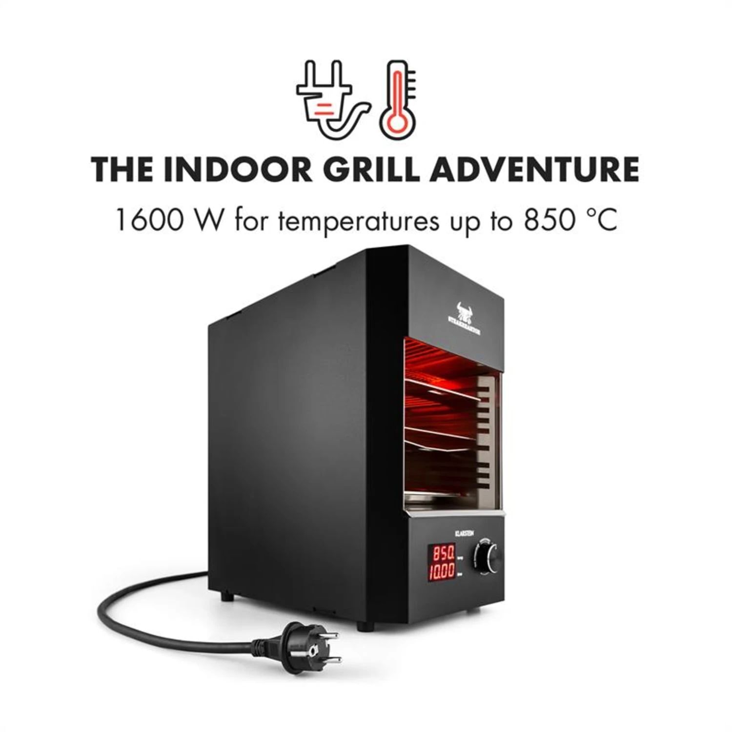 Steakreaktor 2.0 Indoor Grillgerät 850 °C 1600W Infrarot Made In Germany – Bild 3