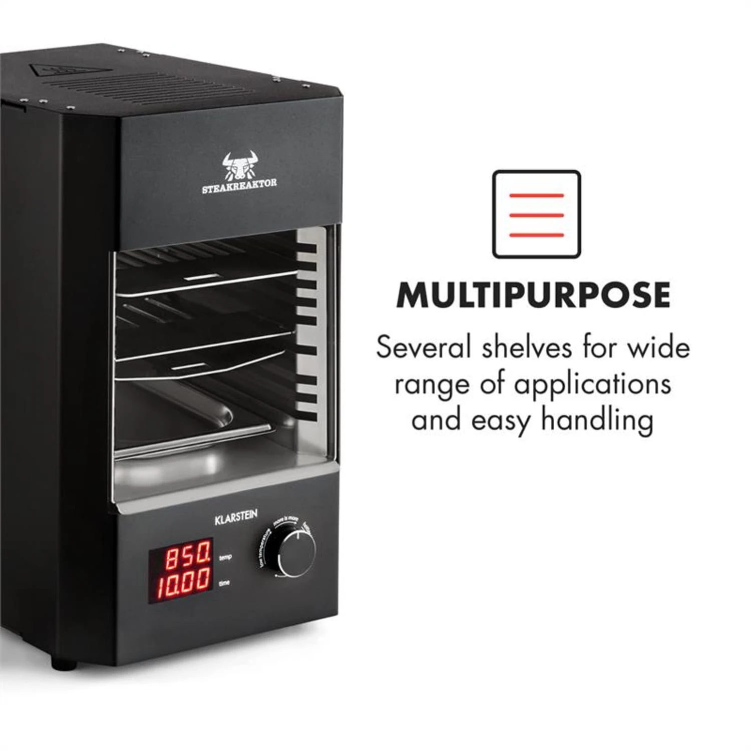 Steakreaktor 2.0 Indoor Grillgerät 850 °C 1600W Infrarot Made In Germany – Bild 6