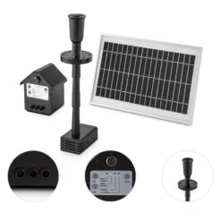 Wasserwerk 500 Wasserpumpe Solar Springbrunnen 500 L/h LED Akku -Einrichtungsgeschäft 10029902 yy 0002 detail Blumfeldt Wasserwerk 500 Solar Springbrunnen LED