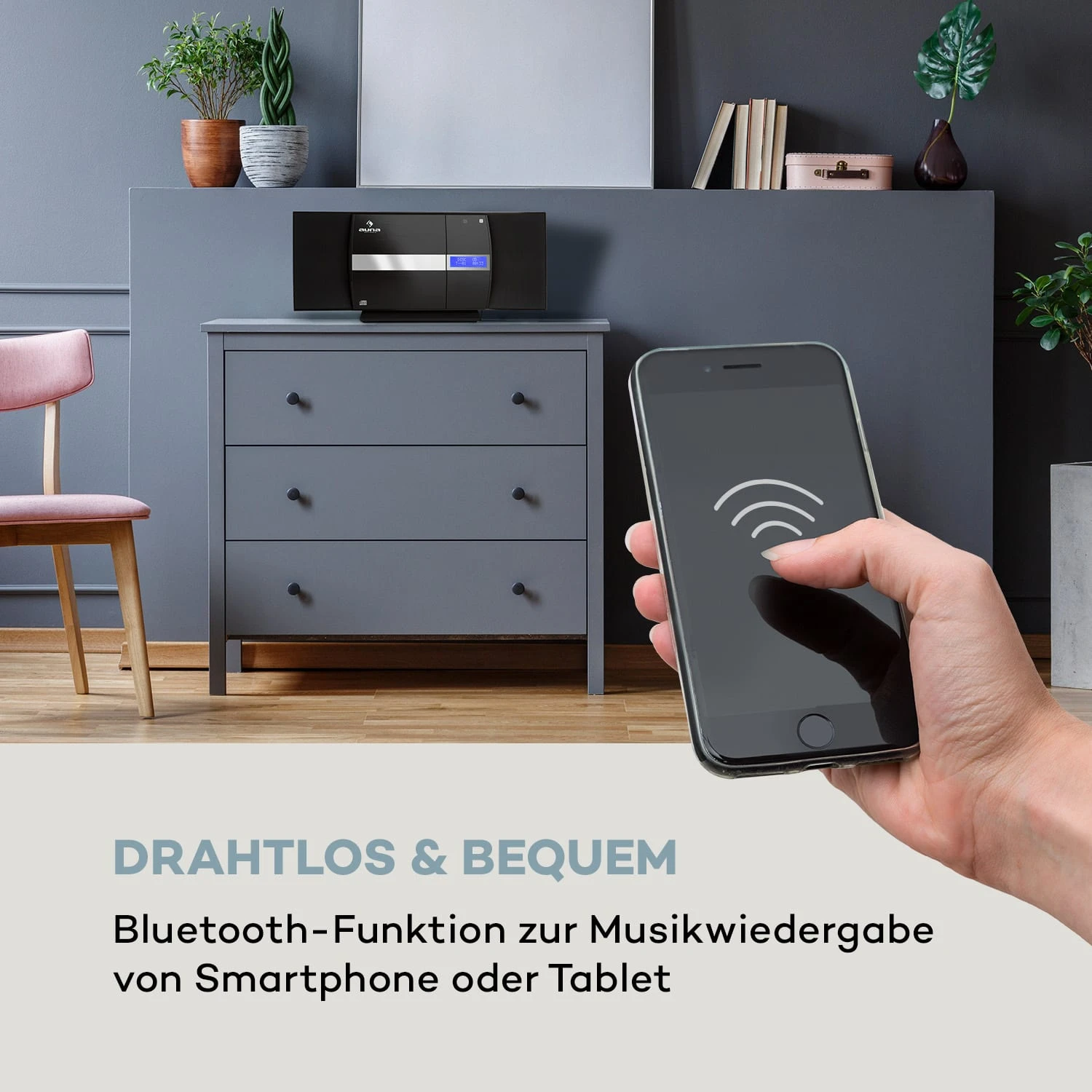 V-20 DAB Vertikal-Stereoanlage BT NFC CD MP3 USB DAB+ & UKW-Tuner 3 V-20 DAB Vertikal-Stereoanlage BT NFC CD MP3 USB DAB+ & UKW-Tuner – Bild 3