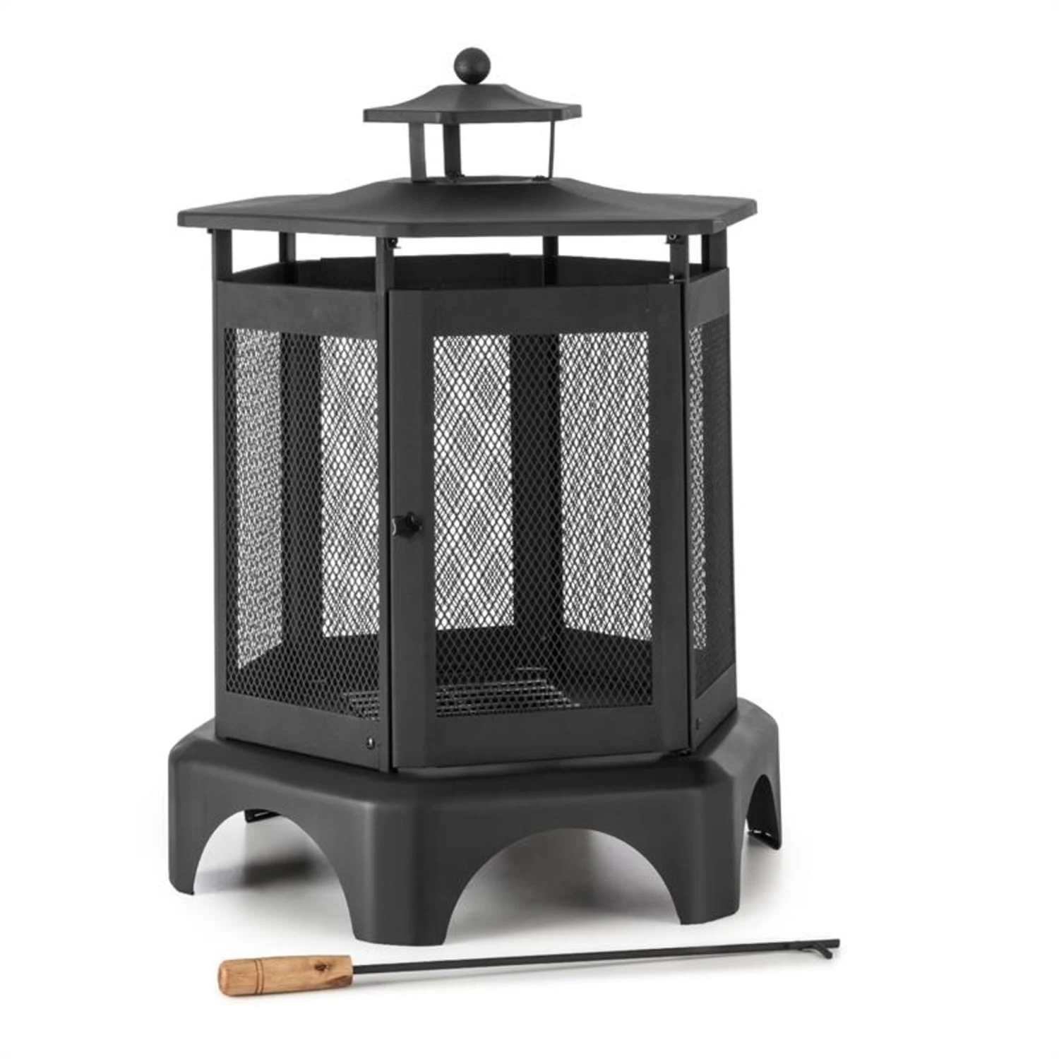 Mandala Gartenkamin Feuerstelle Thermolack Inkl. Schürhaken 1 Mandala Gartenkamin Feuerstelle Thermolack Inkl. Schürhaken
