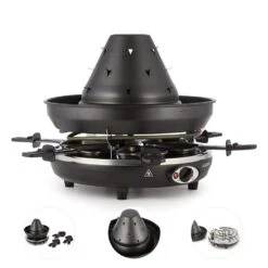 Taste Volcano Tartarengrill Raclettegrill 1500 W 6 Personen Schwarz 10 Taste Volcano Tartarengrill Raclettegrill 1500 W 6 Personen Schwarz -Einrichtungsgeschäft 10030307 yy 0006 detail Klarstein Tataren Grill Raclette Grill