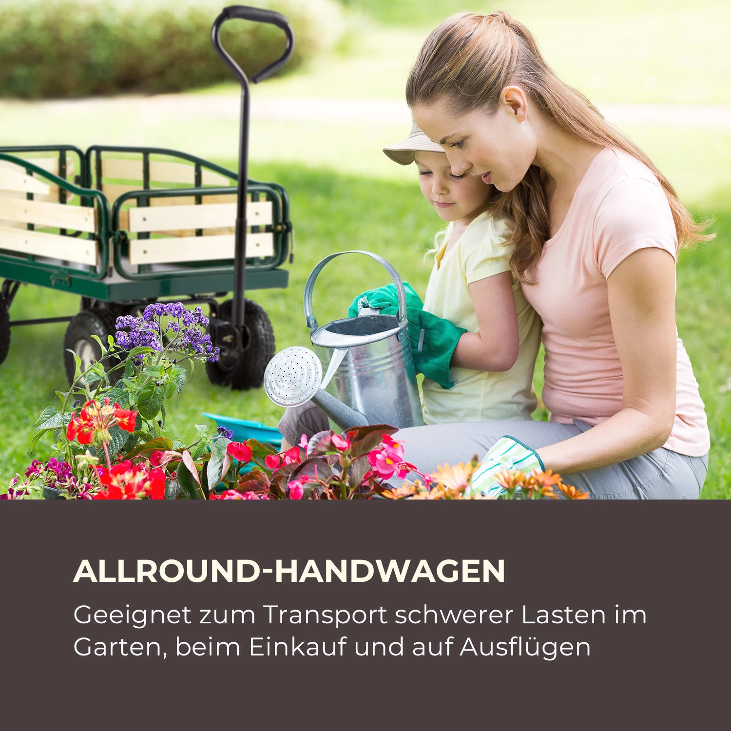 Ventura Handwagen Bollerwagen Schwerlast 300 Kg Stahl 2 Ventura Handwagen Bollerwagen Schwerlast 300 Kg Stahl – Bild 2