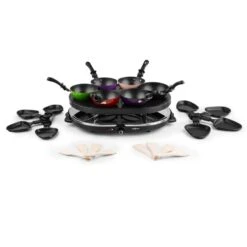 Woklette Tischgrill Raclette Wokset 1200 W 8 Personen Antihaft 8 Woklette Tischgrill Raclette Wokset 1200 W 8 Personen Antihaft -Einrichtungsgeschäft 10030539 yy 0004 detail oneConcept Woklette Tischgrill Raclette Wok 1200W