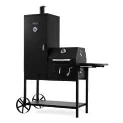 Fleischbrocken Holzkohlegrill Smoker Räucherofen BBQ-Grill Schwarz -Einrichtungsgeschäft 10030554 yy 0006 titel Professional charcoal grill and smoker
