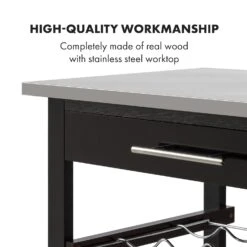 Vermont Servierwagen Küchenwagen 5 Etagen Holz Edelstahl Mobil -Einrichtungsgeschäft 10030776 uk 0004 logo