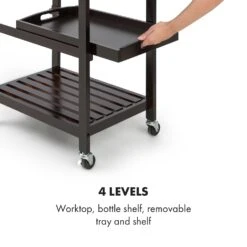 Vermont Servierwagen Küchenwagen 5 Etagen Holz Edelstahl Mobil -Einrichtungsgeschäft 10030776 uk 0005 logo