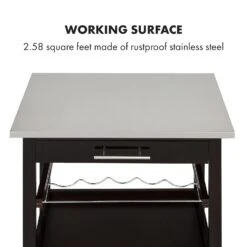 Vermont Servierwagen Küchenwagen 5 Etagen Holz Edelstahl Mobil -Einrichtungsgeschäft 10030776 uk 0006 logo