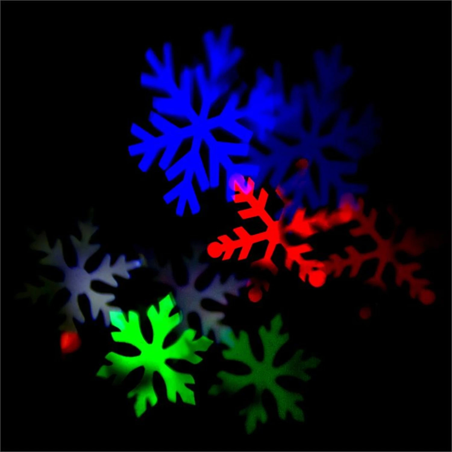 Snowdance LED-Projektor Schneeflocken 4 Farben IP64 2 Snowdance LED-Projektor Schneeflocken 4 Farben IP64 – Bild 2