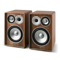 RETROSPECTIVE 1978 MKII - Drei-Wege-Regallautsprecher Paar Walnuss -Einrichtungsgeschäft 10030960 yy 0005 front NUMAN Retrospective 1978 MKII Lautsprecher Walnuss