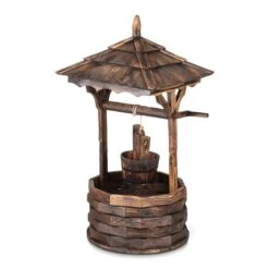 Loreley Garten-Brunnen Garten-Dekoration 125cm Tannenholz Geflammt 5 Loreley Garten-Brunnen Garten-Dekoration 125cm Tannenholz Geflammt -Einrichtungsgeschäft 10031258 yy 0005 front Blumfeldt Loreley Garten Brunnen