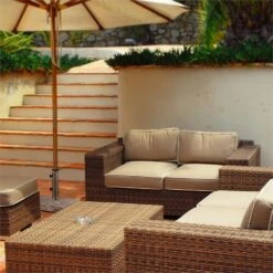 Schirmherr 25HSQ Sonnenschirmständer 25 Kg Balkon Grau Poliert -Einrichtungsgeschäft 10031463 yy 0002 ambient Blumfeldt Schirmherr 25HSQ Sonnenschirmstaender