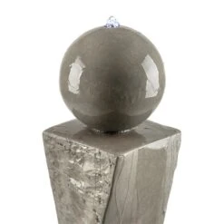 Trafalgar Gartenbrunnen 1,5m LED Fiberglas-Zement 4,5 Kg Ziersteine -Einrichtungsgeschäft 10031620 yy 0005 detail Blumfeldt Trafalgar Zierbrunnen Gartenbrunnen Tuff