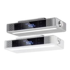 KR-140 Bluetooth Küchenradio Freisprechfunktion UKW LED-Leuchte Silber -Einrichtungsgeschäft 10031857 yy 0007 variant auna KR 140 Bluetooth Kuechenradio silber